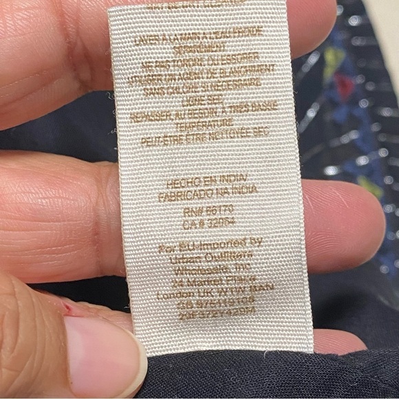 Free People Dress Women’s Size 6 Black Metallic Pinstripe Water Lily Mini Dress - Picture 14 of 16